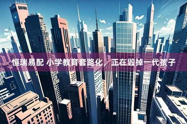 恒瑞易配 小学教育套路化，正在毁掉一代孩子